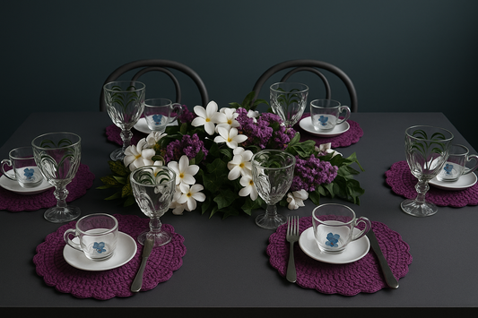 Kit Sousplat  Artesanal – Mesa Posta Premium